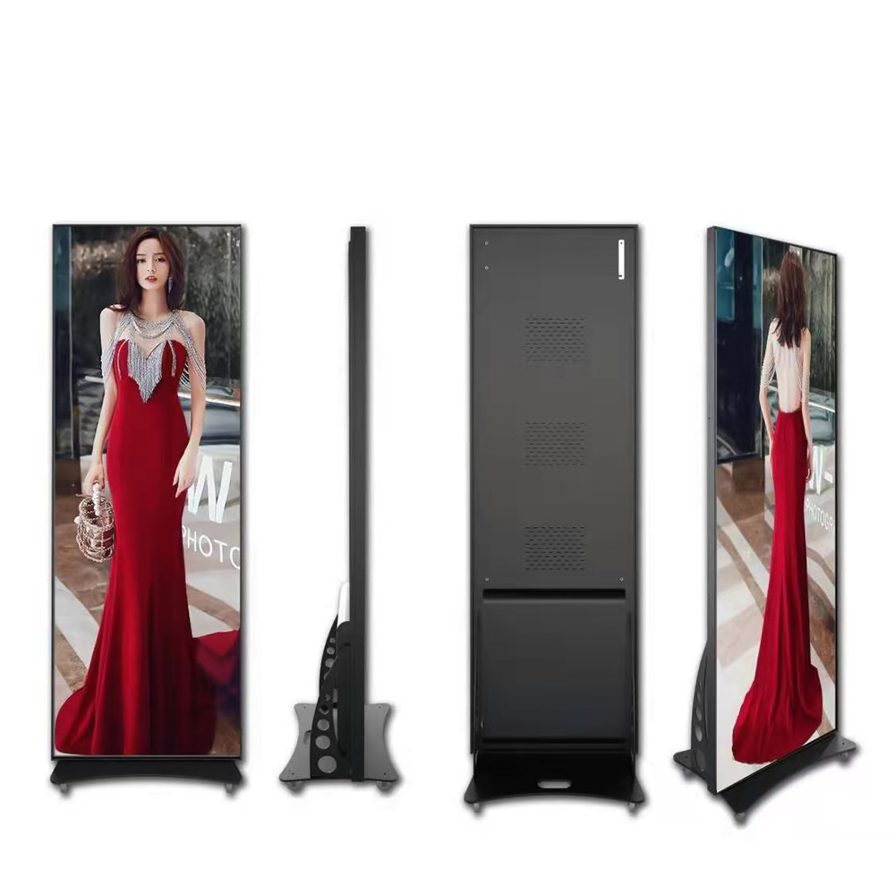 Portable LED Display Ultra Slim Indoor P2.5 P5 led indoor display Portable Advertising LED Display Digital Poster with Foldable Stand